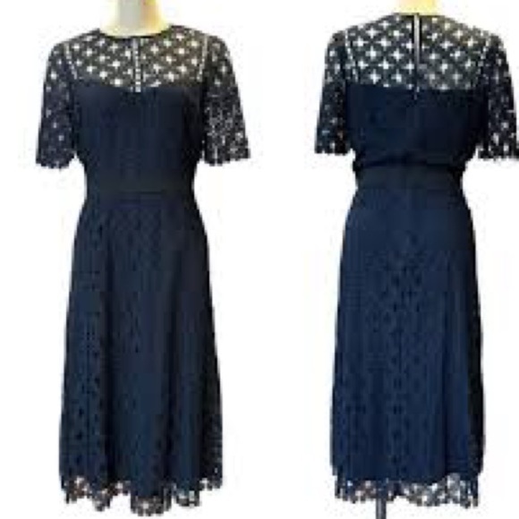 NWT,Antonio Melani Marta Lace Dress in Misty Garden, Exquisite, Cocktail, Size 0 - Picture 2 of 12